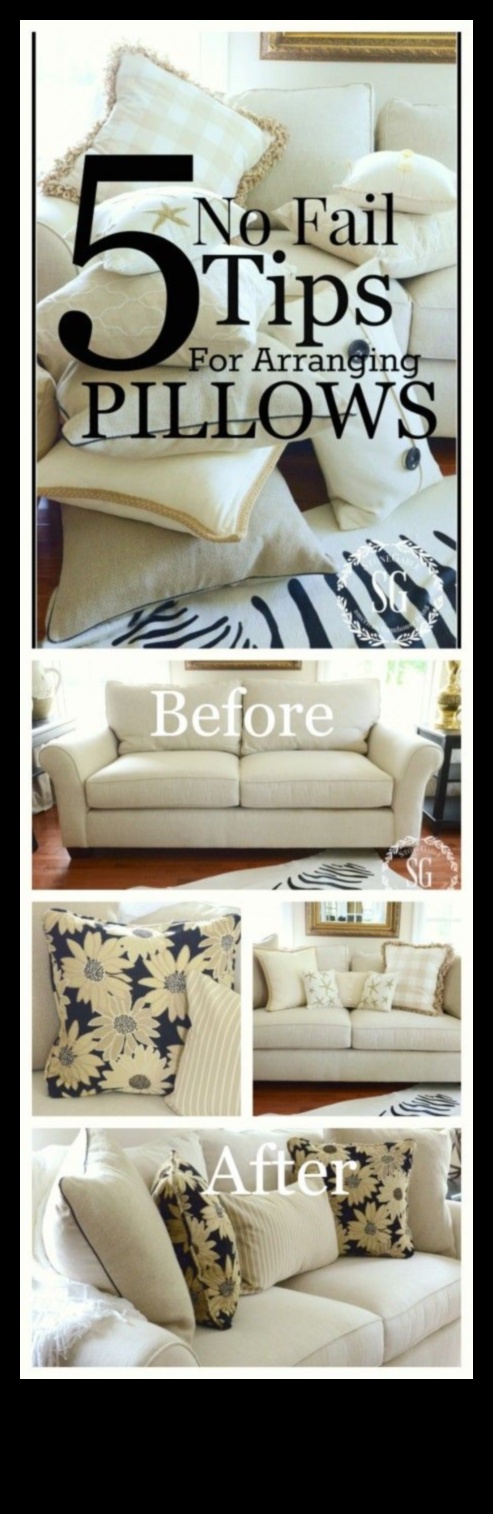 דרכים יצירתיות לסדר כריות