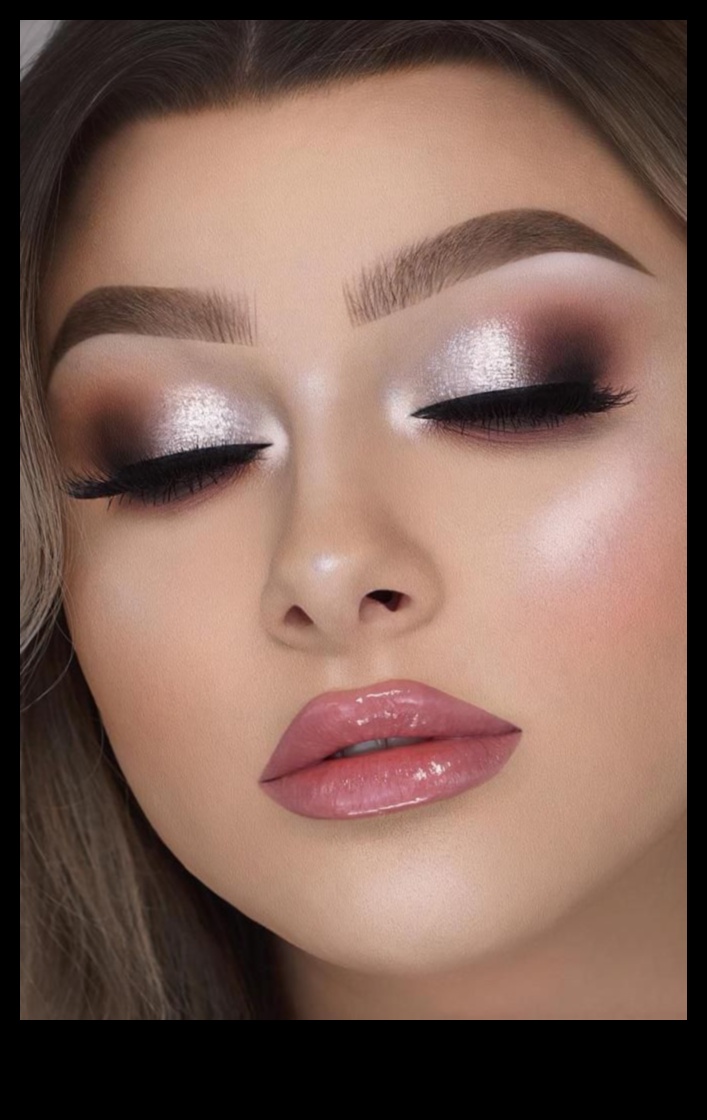 גלאם וניצנצים מדריך לסגנונות איפור ערב 1 גלאם ונצנצים: מחבקת את הניצוץ והברק בסגנונות איפור ערב