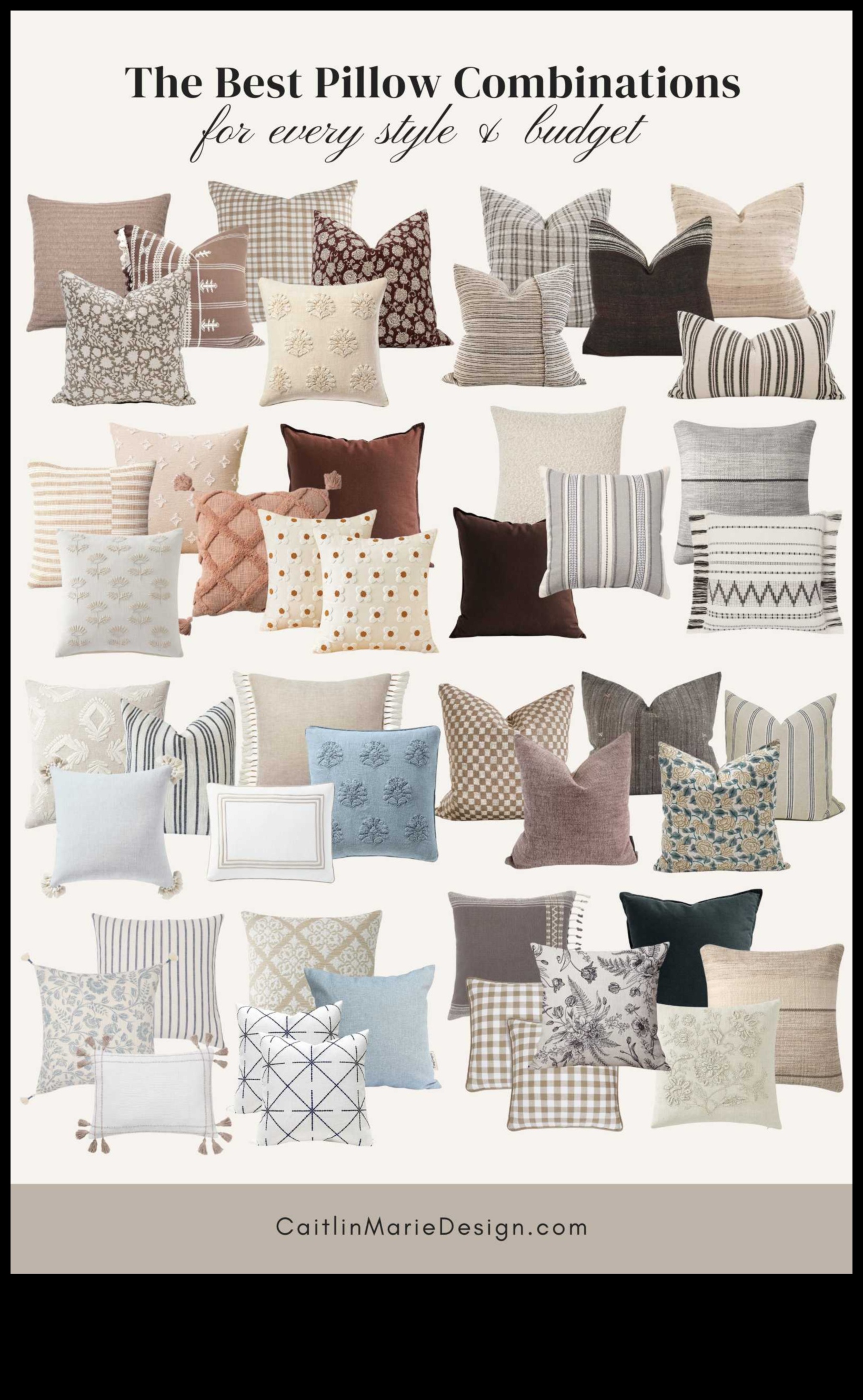 דרכים יצירתיות לסדר כריות